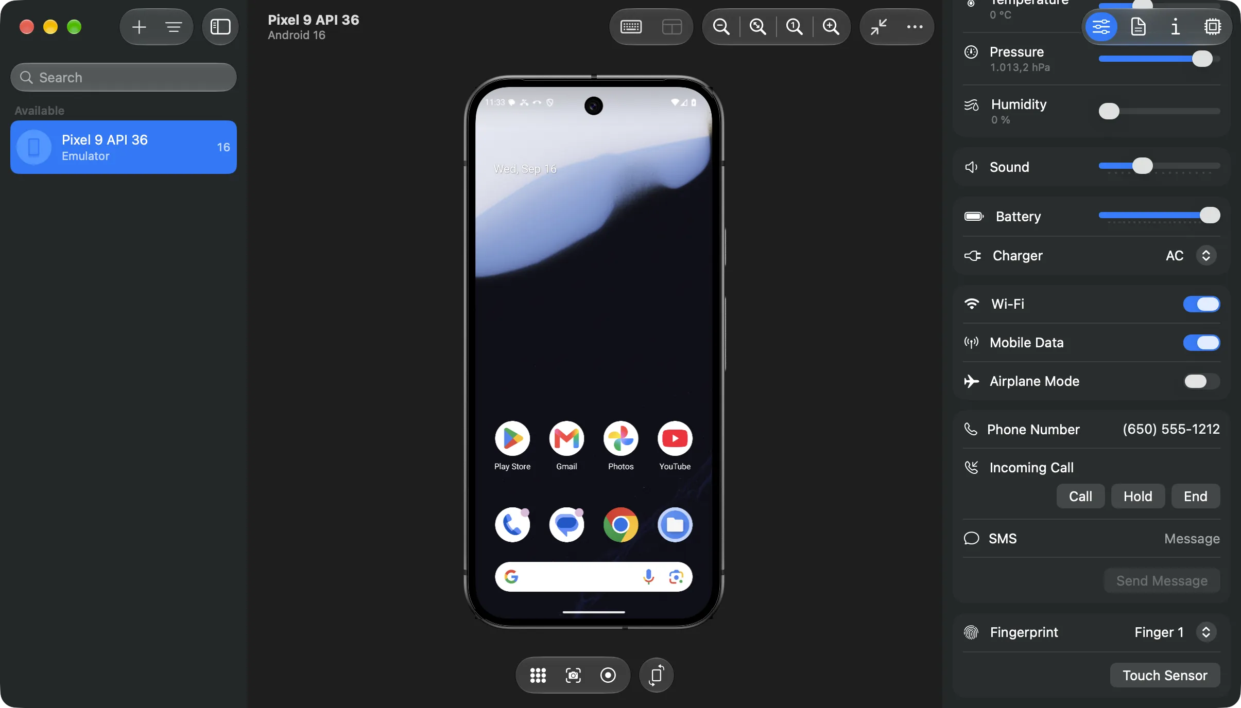Liman's phone, SMS and fingerprint controls
